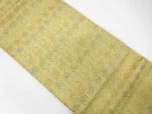 アンティーク　花丸模様織り出し袋帯（材料）